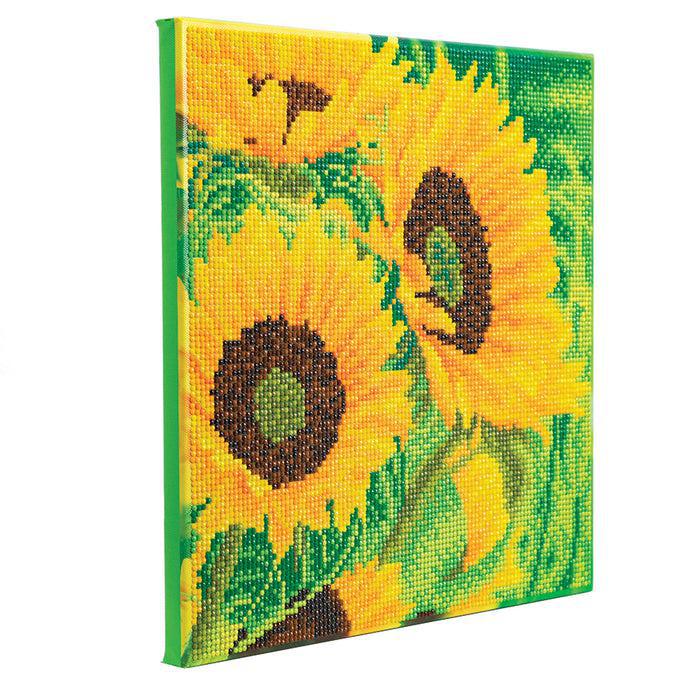 Crystal Art Mounted Kit (Med): Sunflower Joy