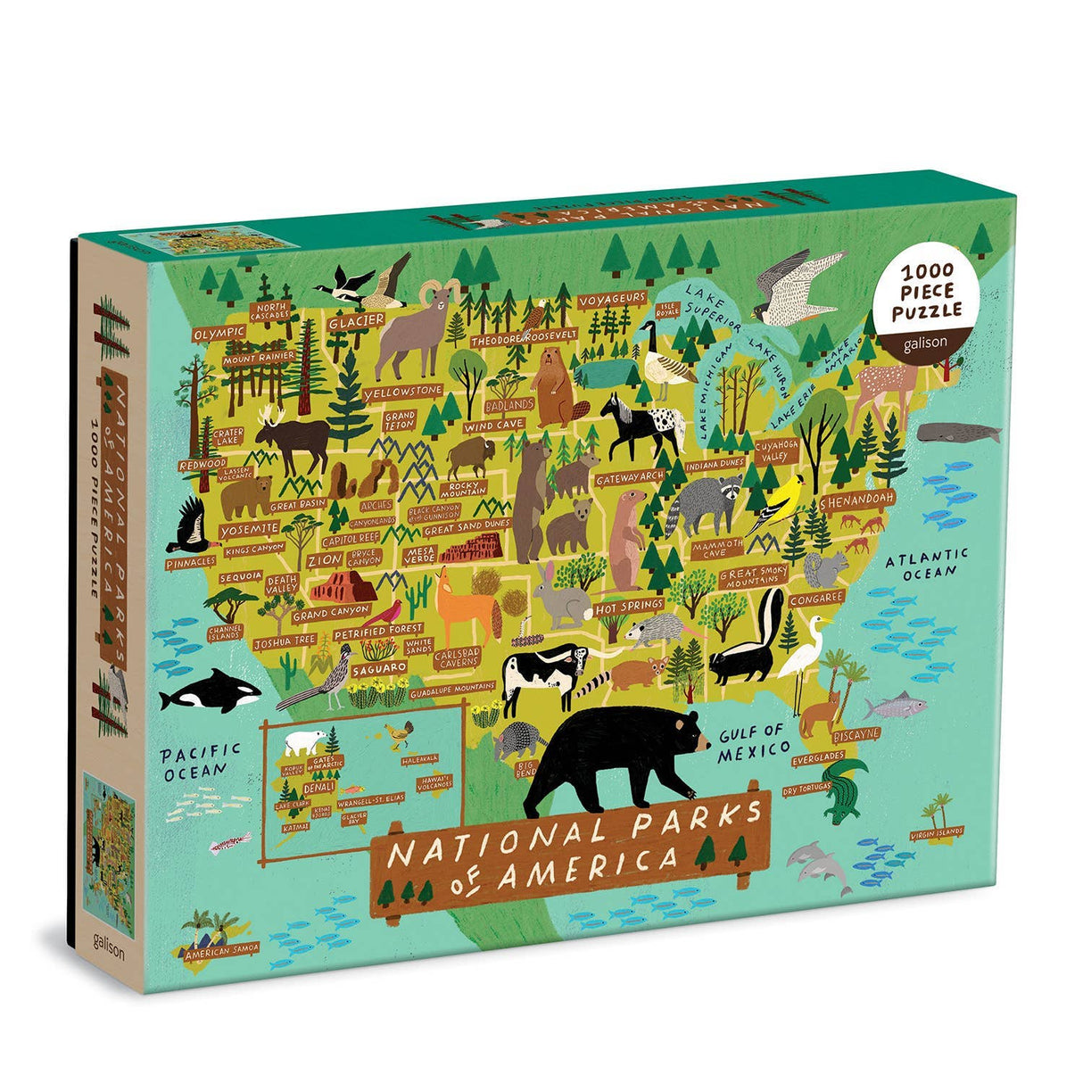 Galison - National Parks of America 1000 Piece Puzzle