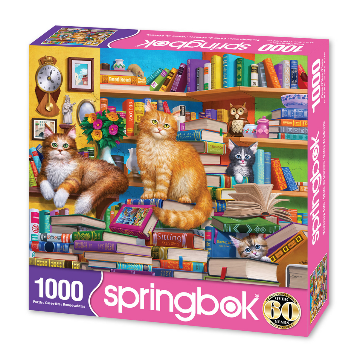 Springbok Bookshop Cats 1000 Piece Jigsaw Puzzle