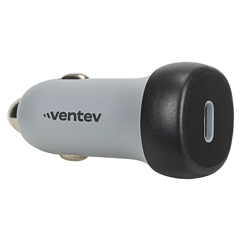 Ventev - 30W ULTRAFAST USB C Universal Car Charger - Dark Gray