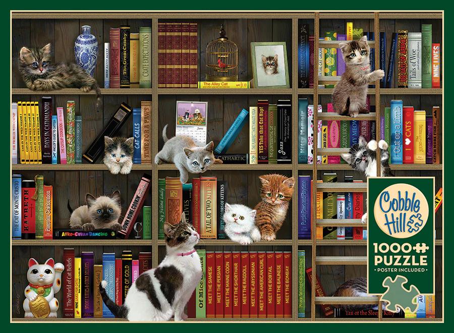 Cobble Hill Kitty Librarians | 1000 Piece