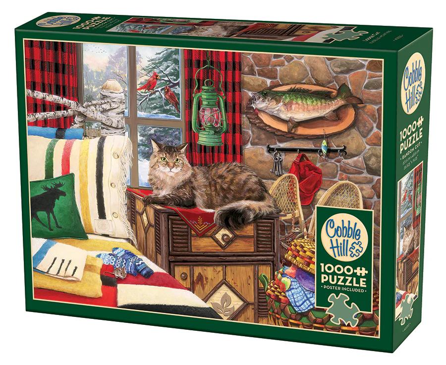 Cobble Hill Lodge Cat - 1000 Piece Puzzle