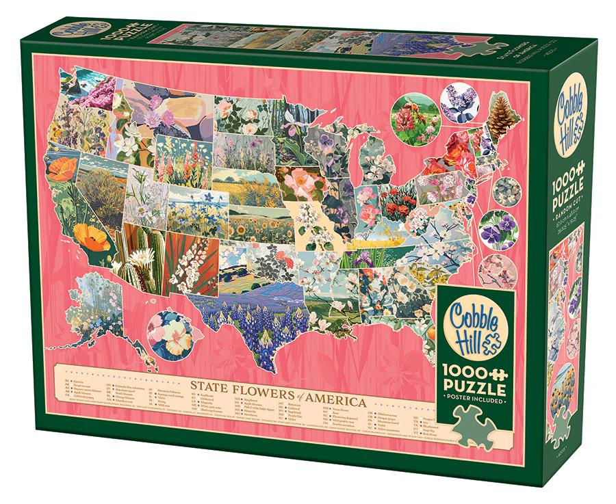 Cobble Hill State Flowers of America | 1000 Piece