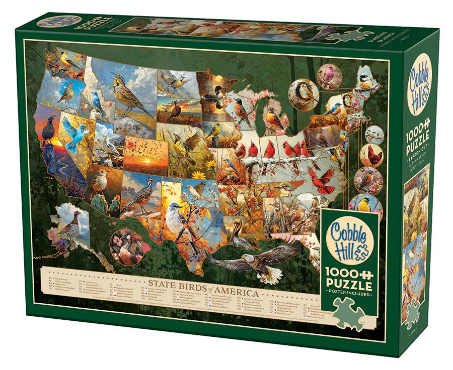 Cobble Hill State Birds of America | 1000 Piece