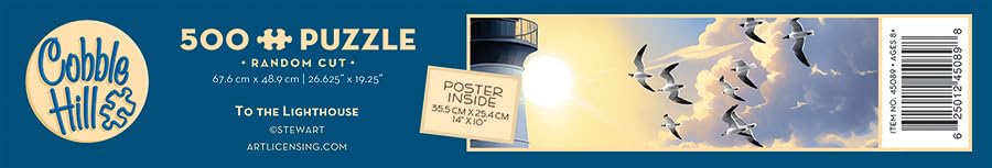 Cobble Hill 500 Piece Puzzle -To The Lighthouse- Sample Poster Included
