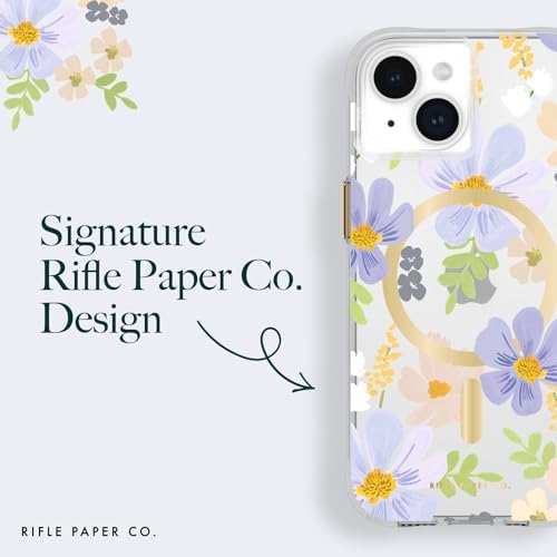IPHONE 15 RIFLE PAPER CO. CASE WITH MAGSAFE - PASTEL MARGUERITE