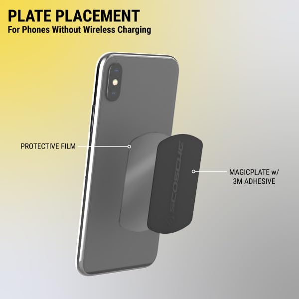 SCOSCHE MAGIC PLATE COLORS REPLACEMENT COLOR MATCH MAGIC MOUNT PLATE - BLACK