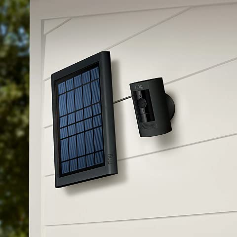 Ring Super Solar Panel, 5W, Barrel Plug Connector - for Spotlight Cam Battery and Stick Up Cam Battery - Black