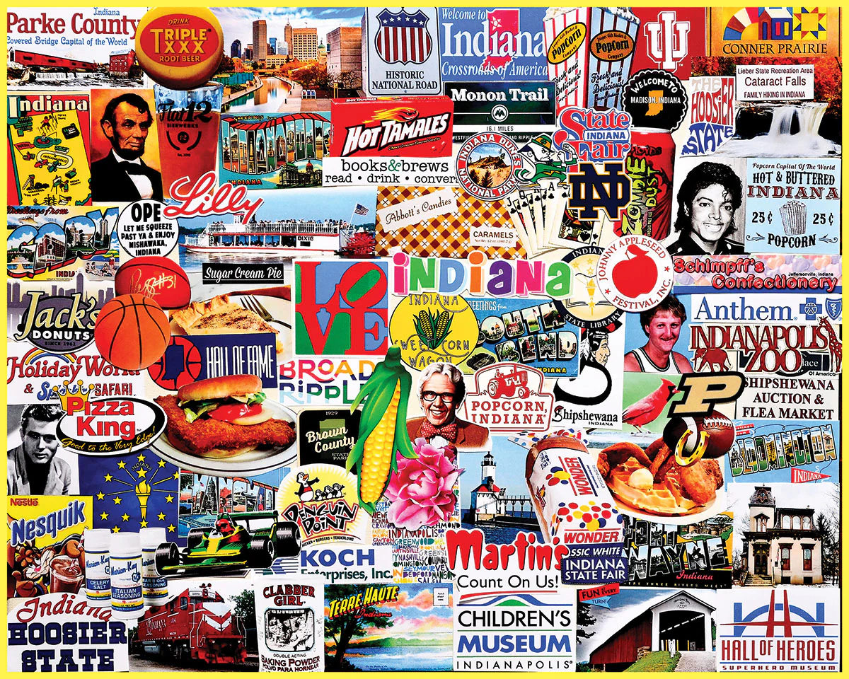 White Mountain - I Love Indiana - 1000 Piece Jigsaw Puzzle