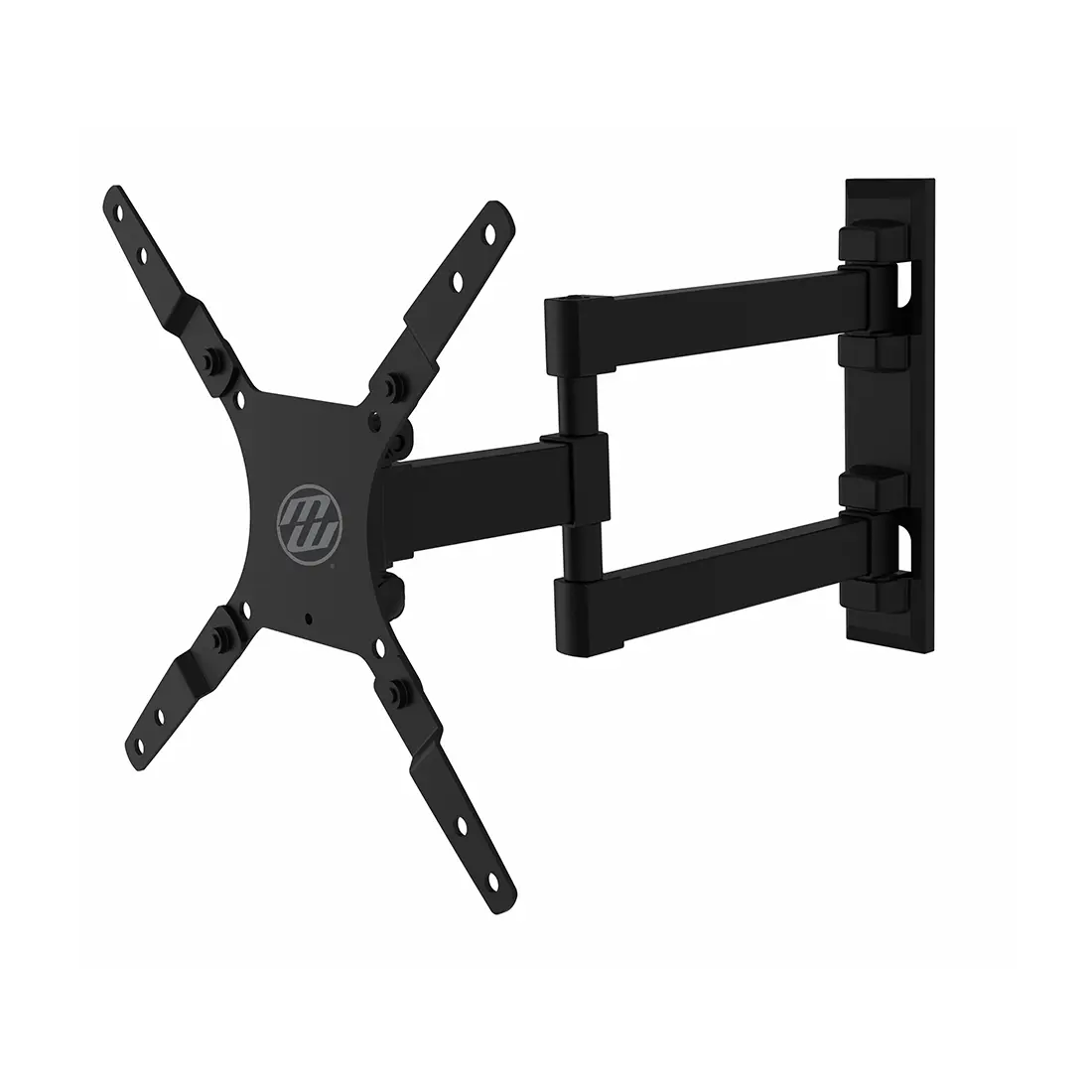 Mount Works Full Motion, 12.8" Extension. 19"-43" TV 75x75, 100x100, 200X200, 40lbs