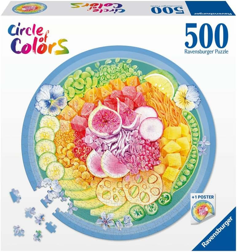 Ravensburger Poke Bowl 500 pc Round Puzzle