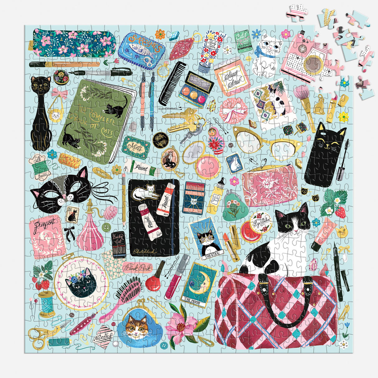 Galison - Purrfect Accessories 500 Piece Foil Puzzle
