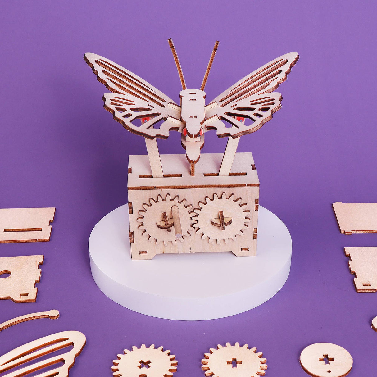 Kitsville - Fluttering Butterfly DIY Kit, Educational STEM Toy for Kids