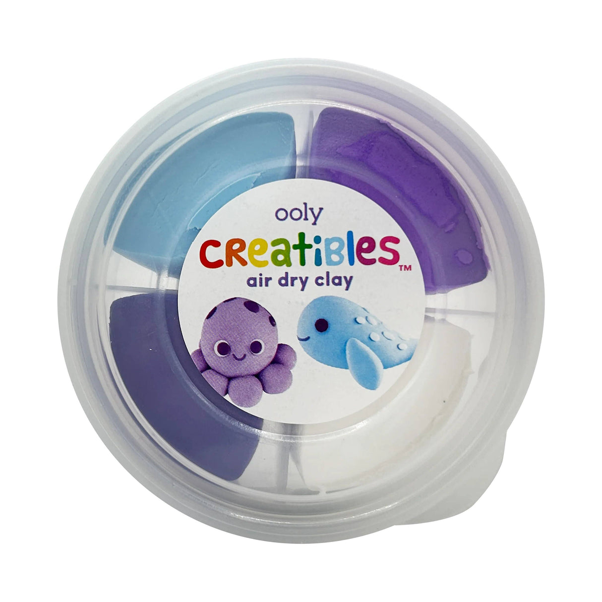 OOLY - Creatibles: Air Dry Clay BFFs Kit - Ocean Pals (Set of 4 Col
