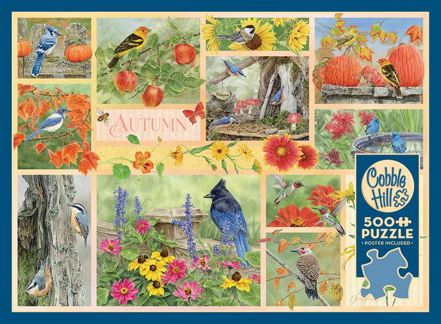 Cobble Hill Garden Birds in Autumn | 500 Piece