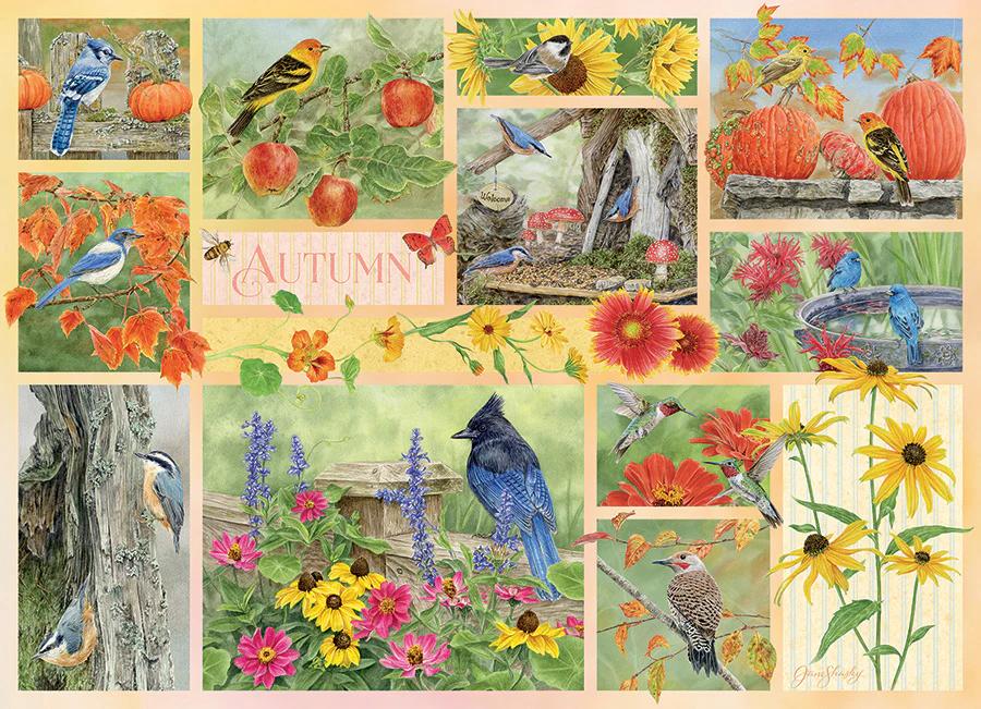 Cobble Hill Garden Birds in Autumn | 500 Piece