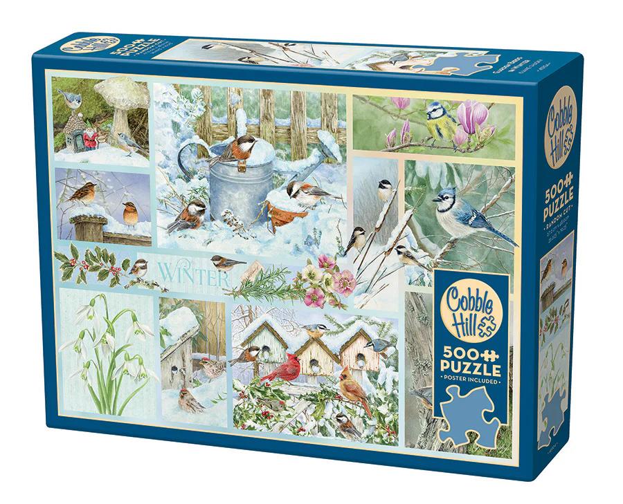 Cobble Hill Garden Birds in Winter | 500 Piece