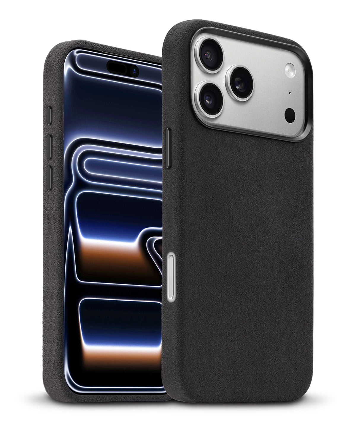 iPhone 18 Pro Max/17 Pro Max- Suede MagSafe Compatible Case - Black - image 1