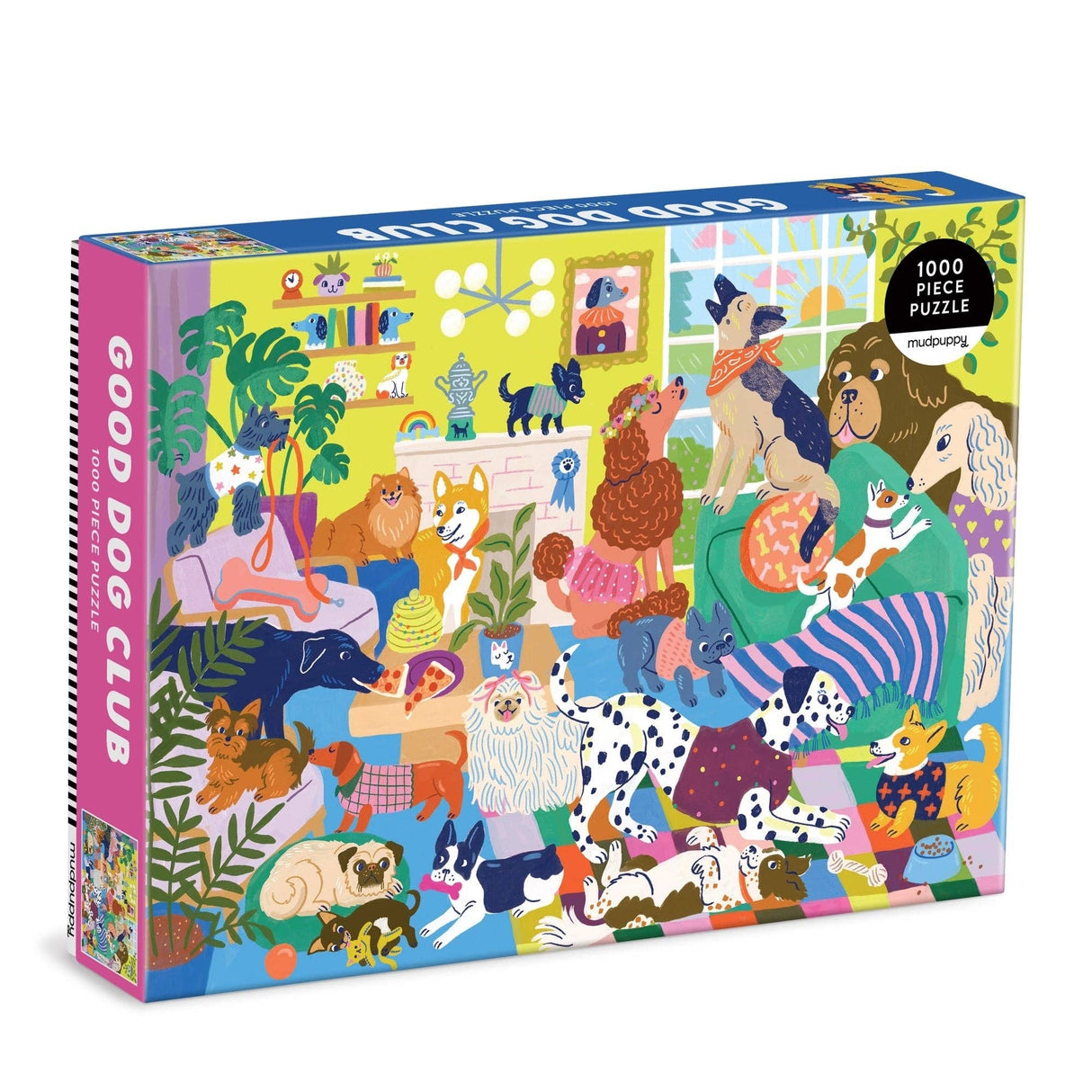 Mudpuppy - Good Dog Club 1000 Piece Family Puzzle