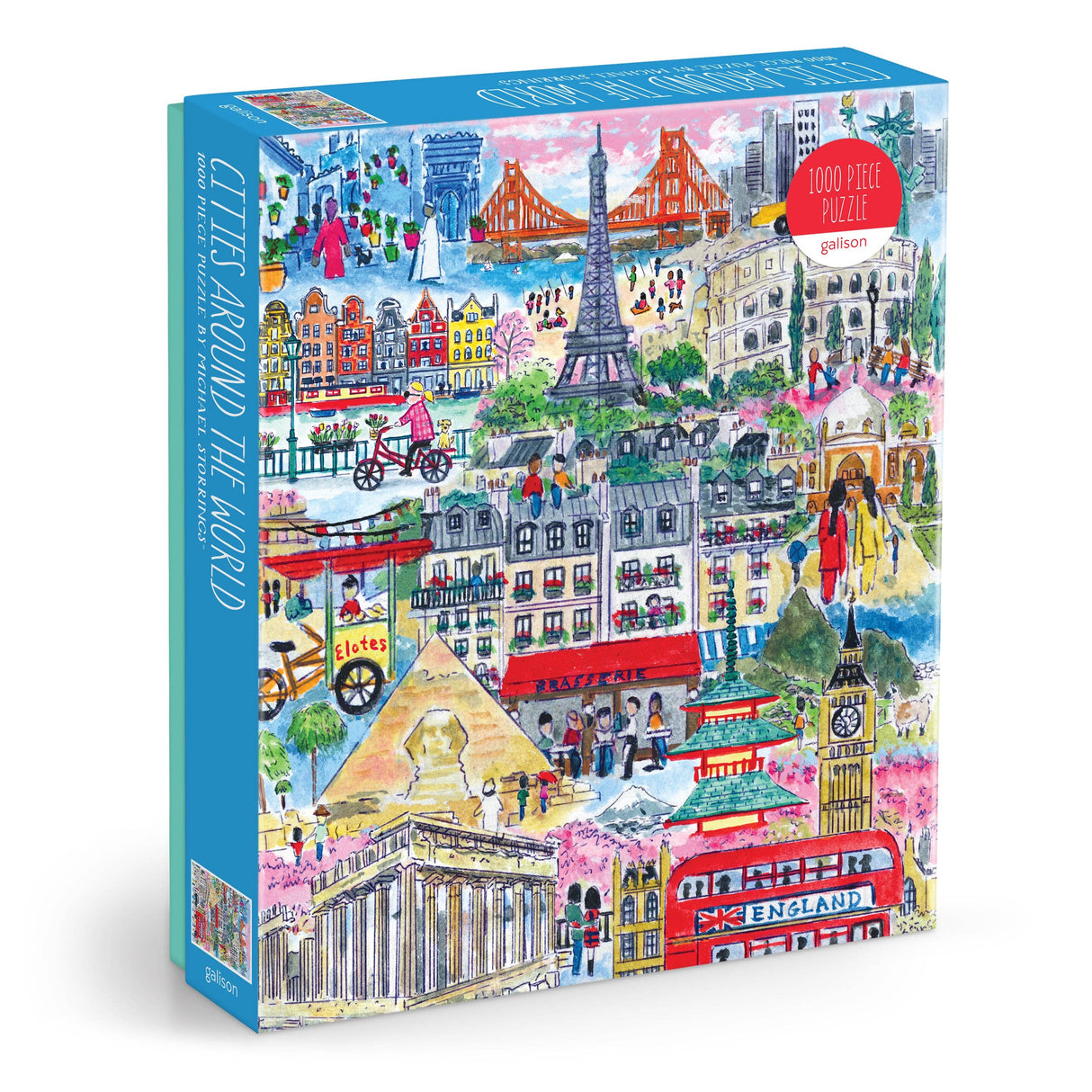 Galison - Michael Storrings Cities Around the World 1000 Piece Puzzle