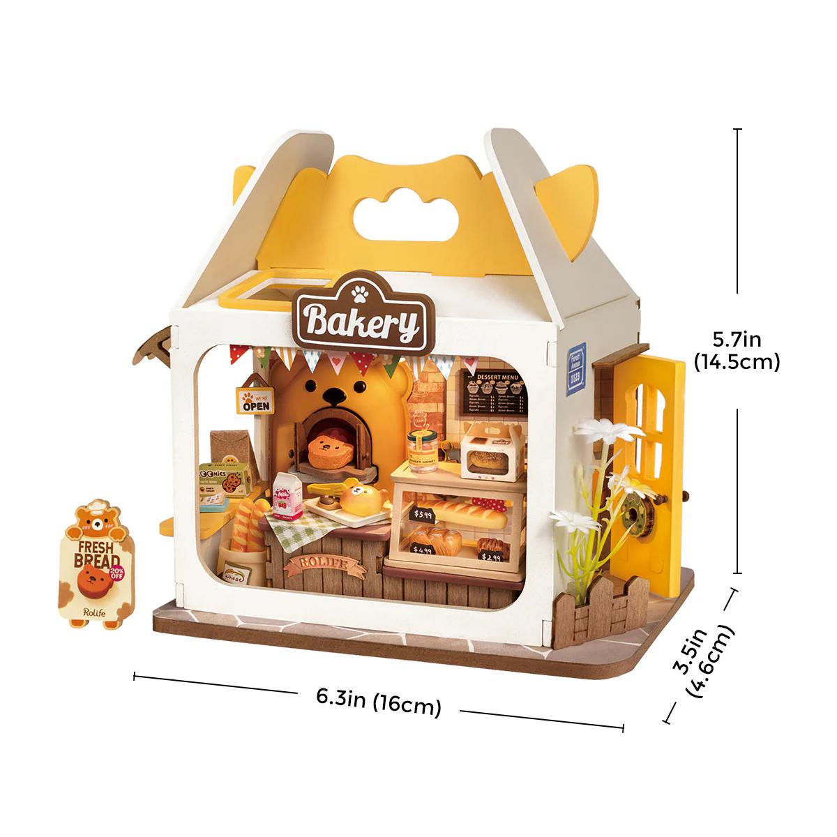 Robotime Teddy’s Breadbox Miniature House Kit