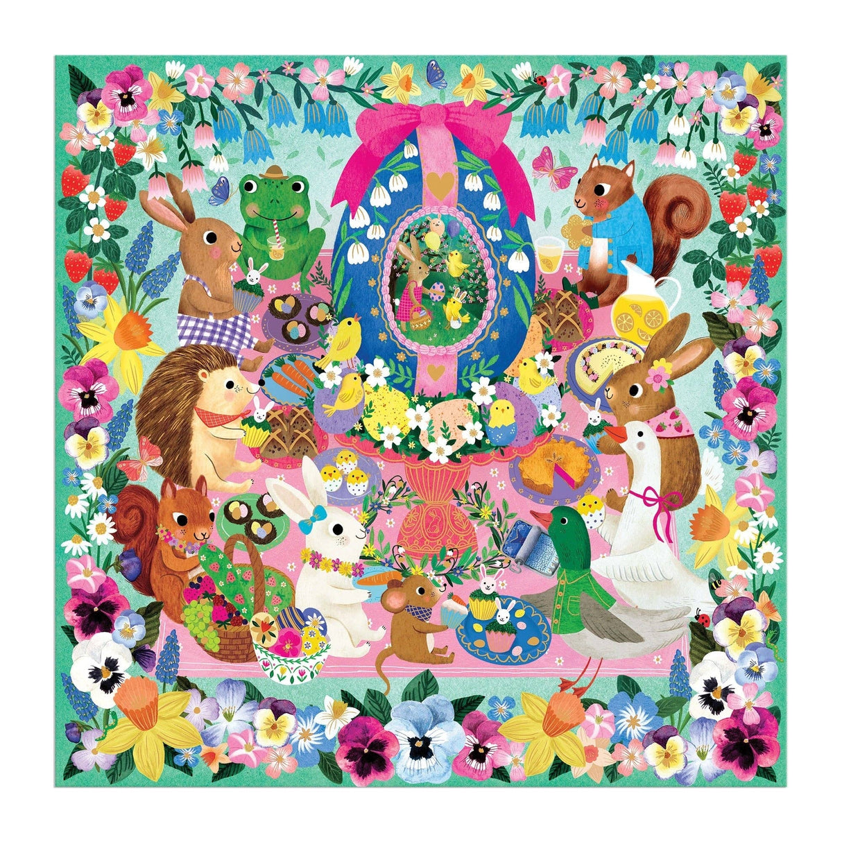 Mudpuppy - Egg-cellent Day 500 Piece Foil Family Puzzle