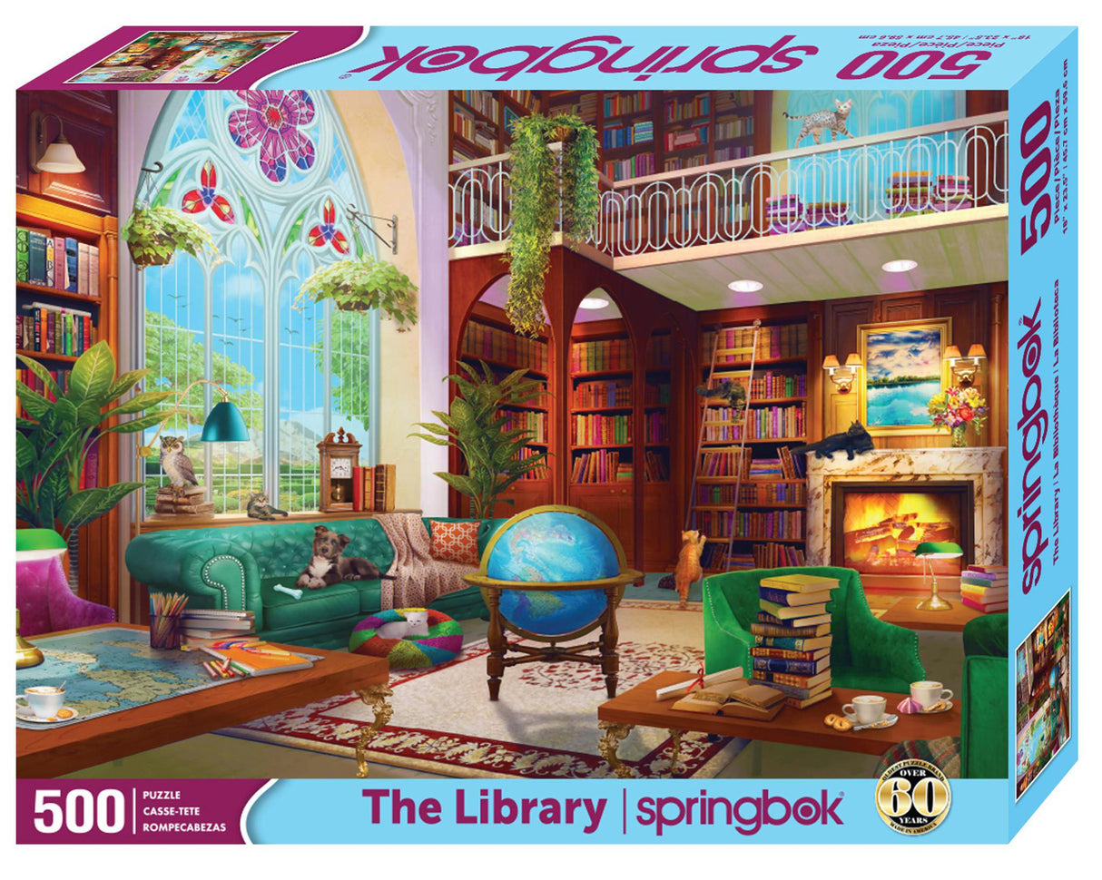 Springbok The Library 500 Piece Jigsaw Puzzle