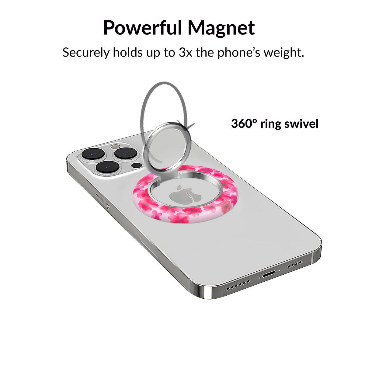 VELVET CAVIAR - Magnetic Phone Ring & Stand - Cherry Blossom