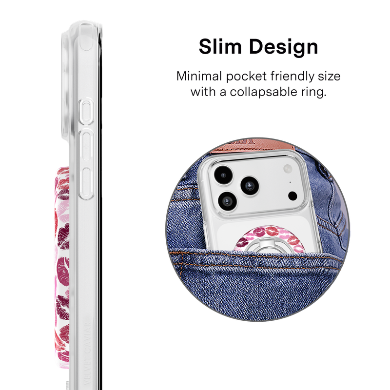VELVET CAVIAR - Magnetic Phone Ring & Stand - Kiss Me