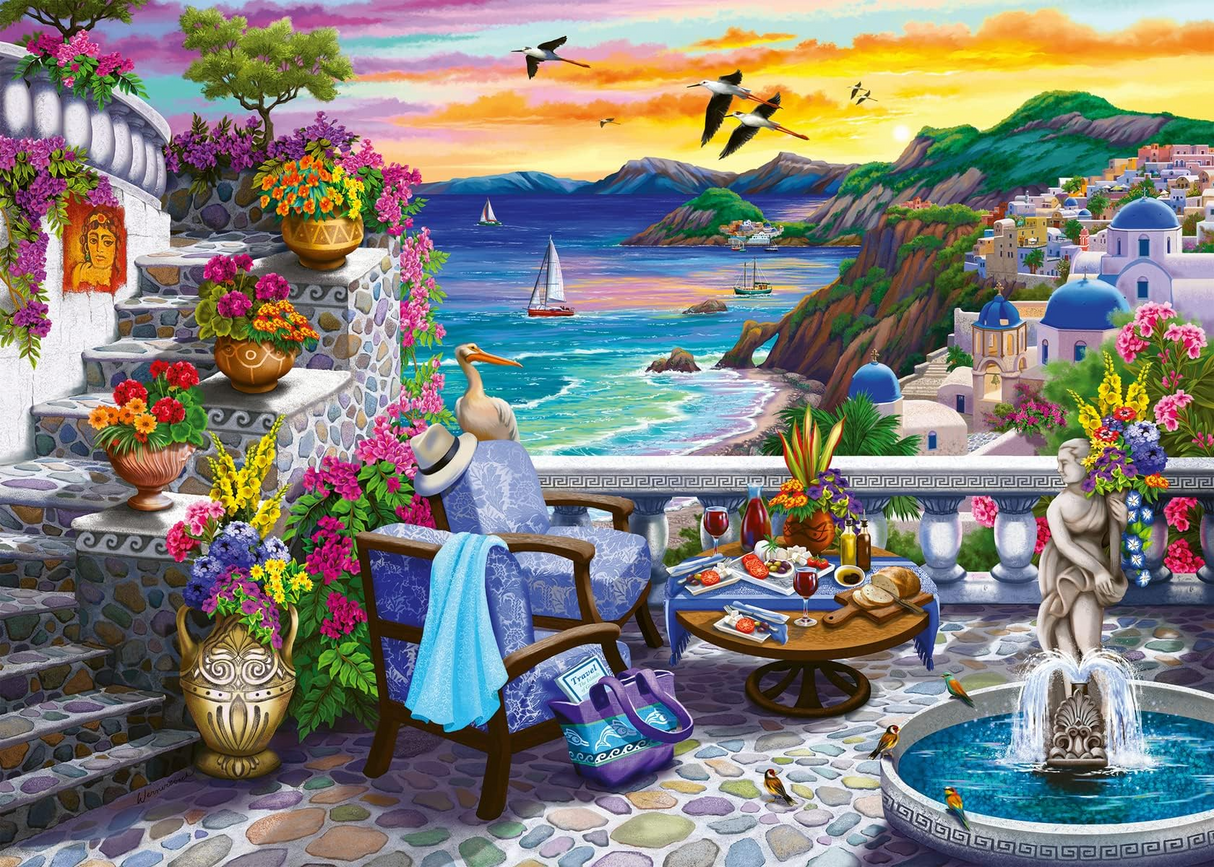 Ravensburger Santorini Sunset Puzzle - 300 Piece Large Format
