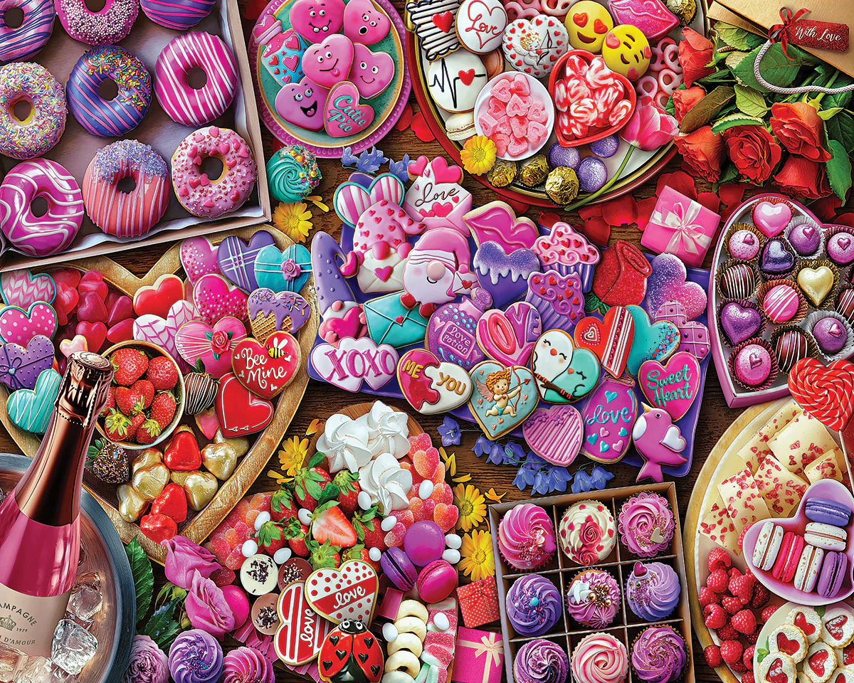 White Mountain Puzzles - Love Treats - 1000 Piece Jigsaw Puzzle