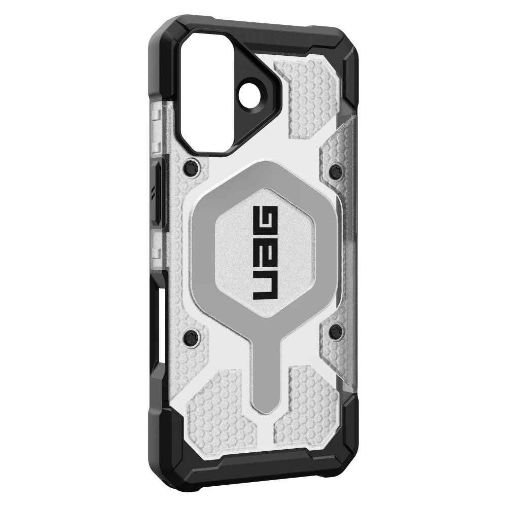 Urban Armor Gear (UAG) - Pathfinder Clear MagSafe Case for Apple iPhone 17 - Ice and Silver