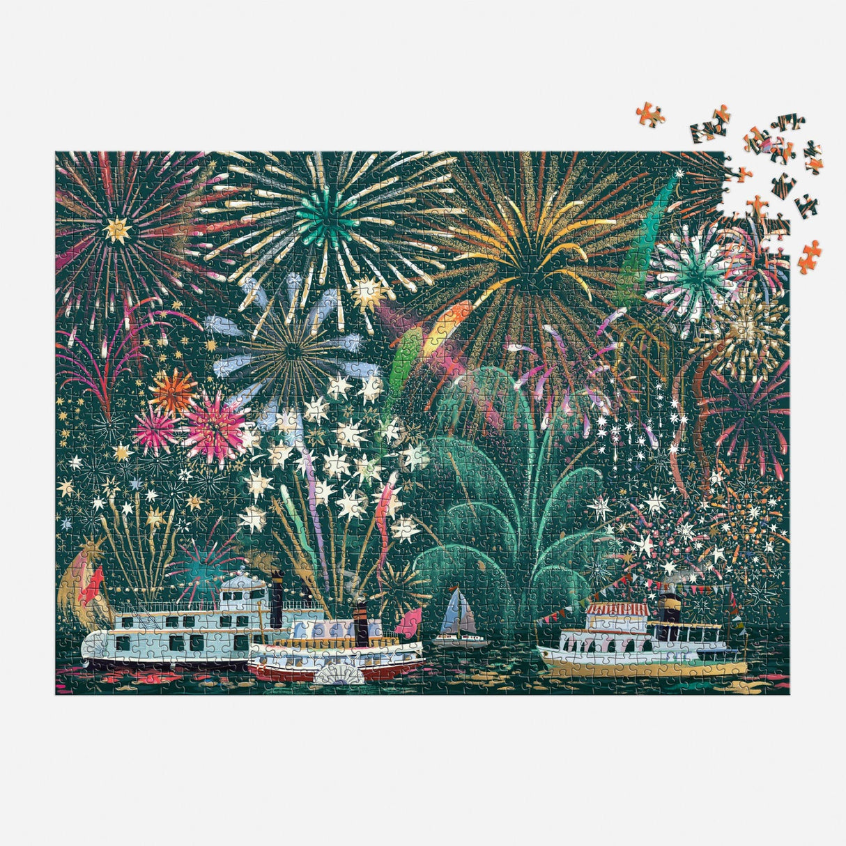Galison - Fireworks Jubilee 1000 Piece Foil Puzzle