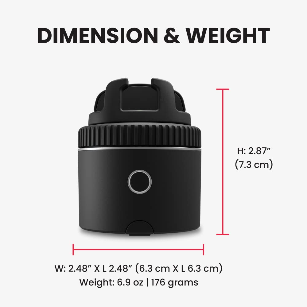 Pivo Pod Auto Face Tracking Phone Holder, 360° Rotation, 6 Speed with Remote Control