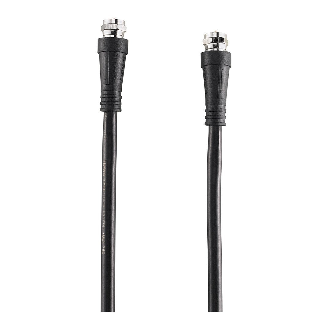 RG-6 COAXIAL CABLE (BLACK) - 6 FEET