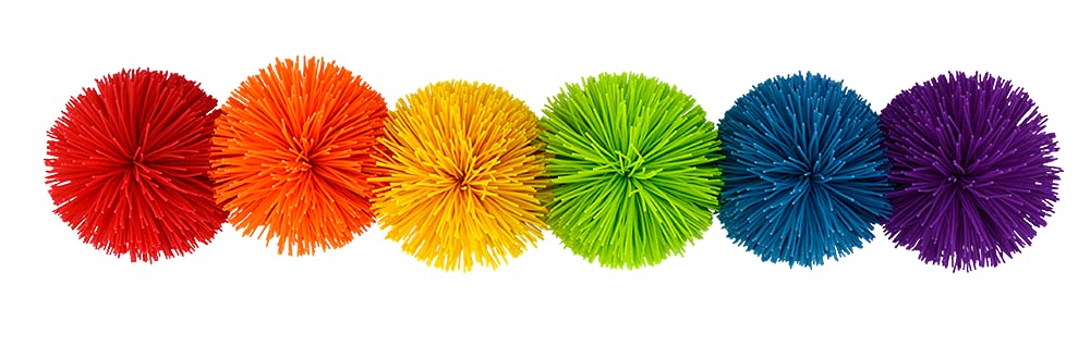Koosh Balls 3 inch, Assorted Colors - Kids Outdoor Toys, Beach Toys, Kids Games, Outdoor Games for Adults and Family, Outdoor Games for Kids, Kids Toys, Fidget Toys for Kids, Ages 3+