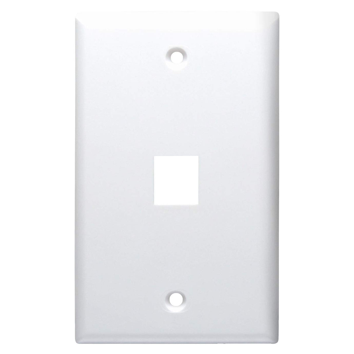 DataComm Electronics 20-3001-WH 1-Port Standard Size Keystone Wall Plate (White)