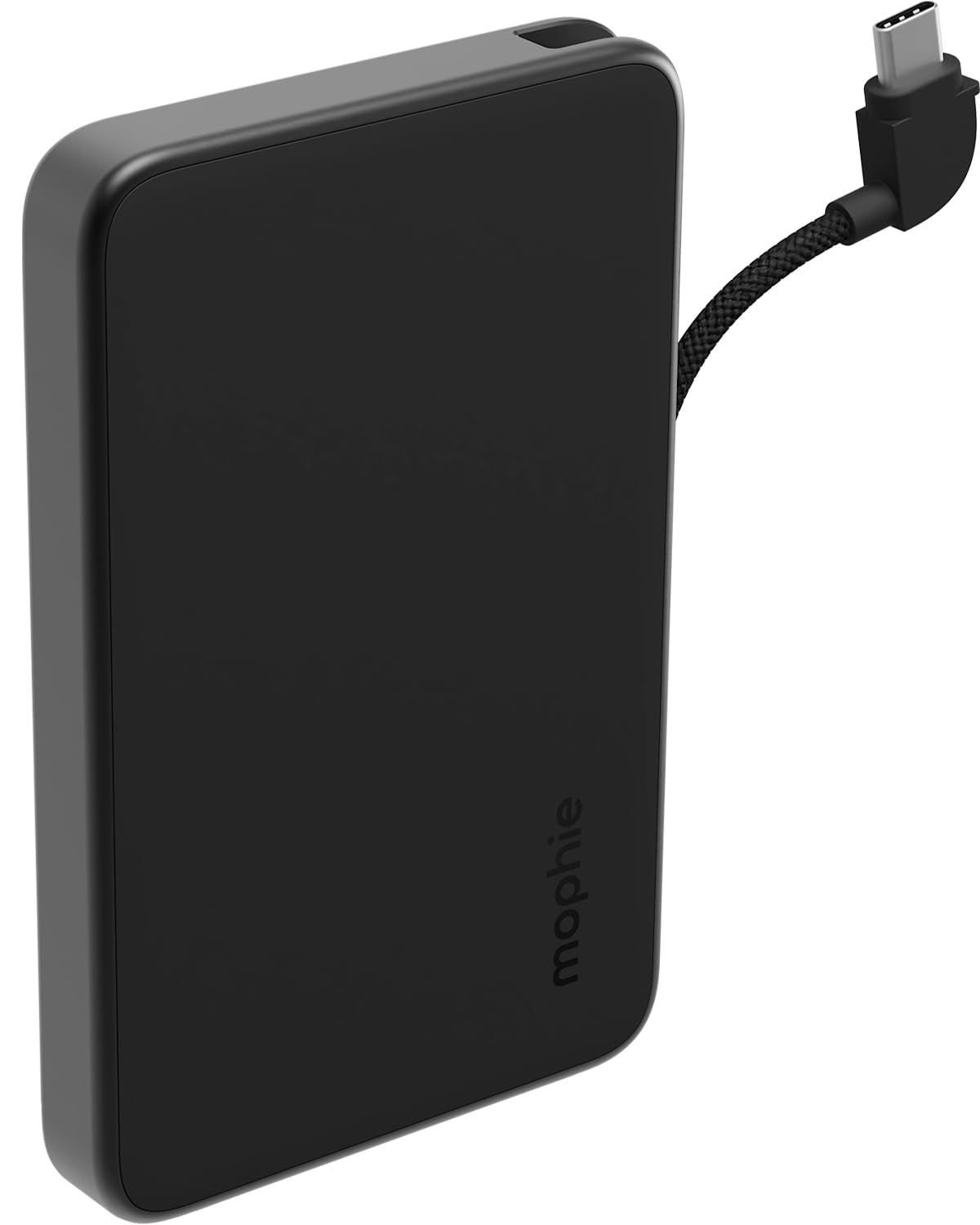 mophie Powerstation Plus Mini 5,000mAh Power Bank - Has Integrated USB-C Cable, Fast Charging for Smartphones, Tablets, and iPhones
