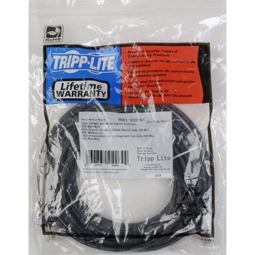 Tripp Lite Cat5e 350MHz Snagless Molded Patch Cable (RJ45 M/M) - Black, 50-ft.(N001-050-BK)