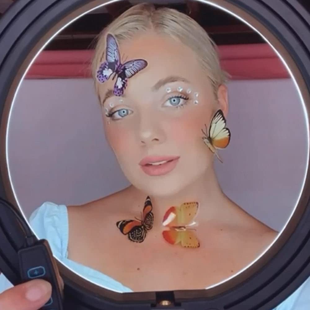 CYGNETT(R) CY3441VCSLR V-Glamour 10-Inch Ring Light with Desktop Tripod and Bluetooth Remote