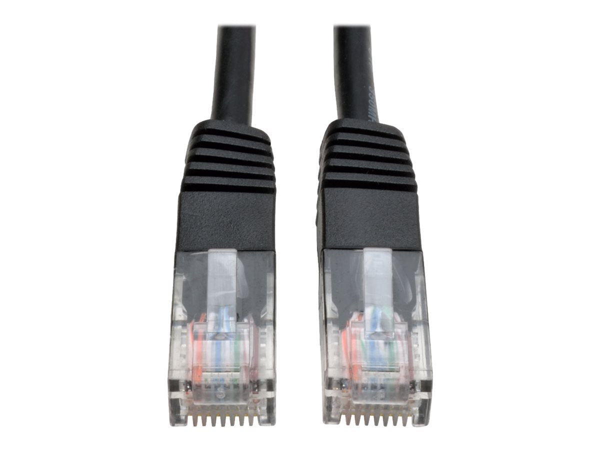 TRIPP LITE 50' CAT5E / CAT5 350MHZ MOLDED PATCH CABLE RJ45 M/M BLACK 50FT