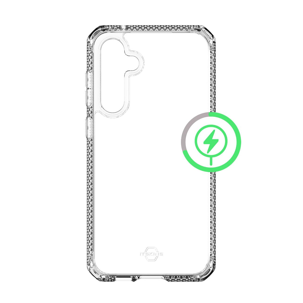 Itskins - Hybrid_r Clear Magsafe Case For Samsung Galaxy S23 Fe - Transparent