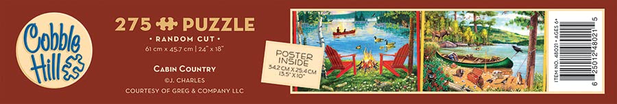 Cobble Hill - Cabin Country - 275 Piece Easy-Handling Puzzle