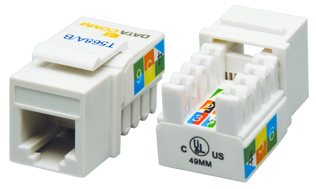 DATACOMM CAT3 JACK LIGHT ALMOND