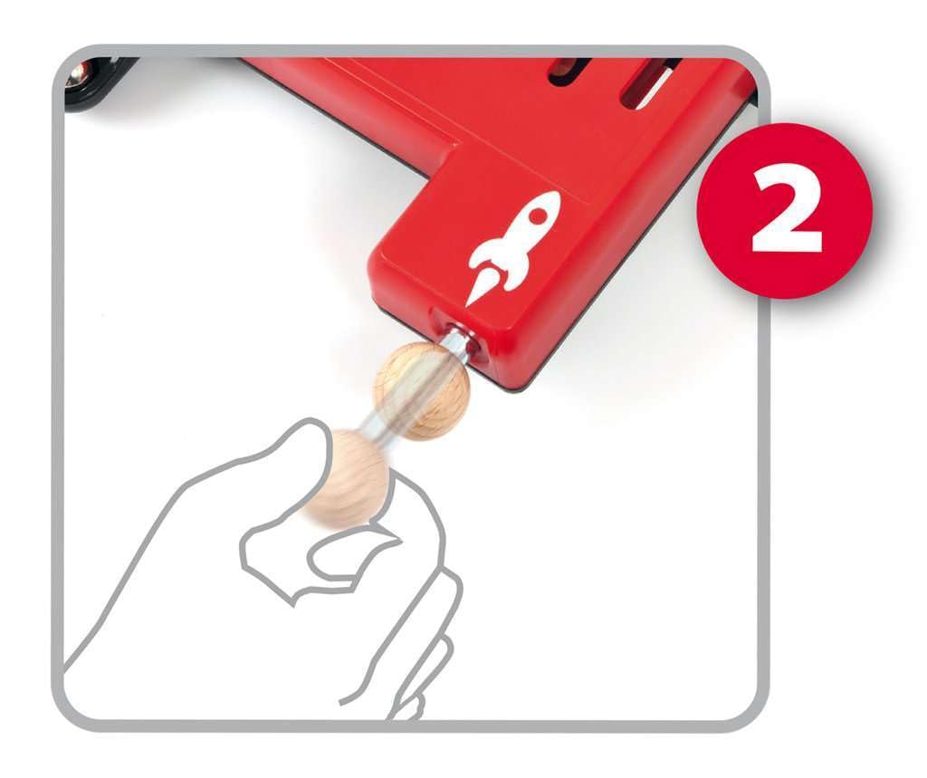 BRIO 34017 Pinball Game - Classic Vintage Arcade Style | Engaging Brain Game for Kids and Adults | Ideal Gift for Ages 6 and Up, Red