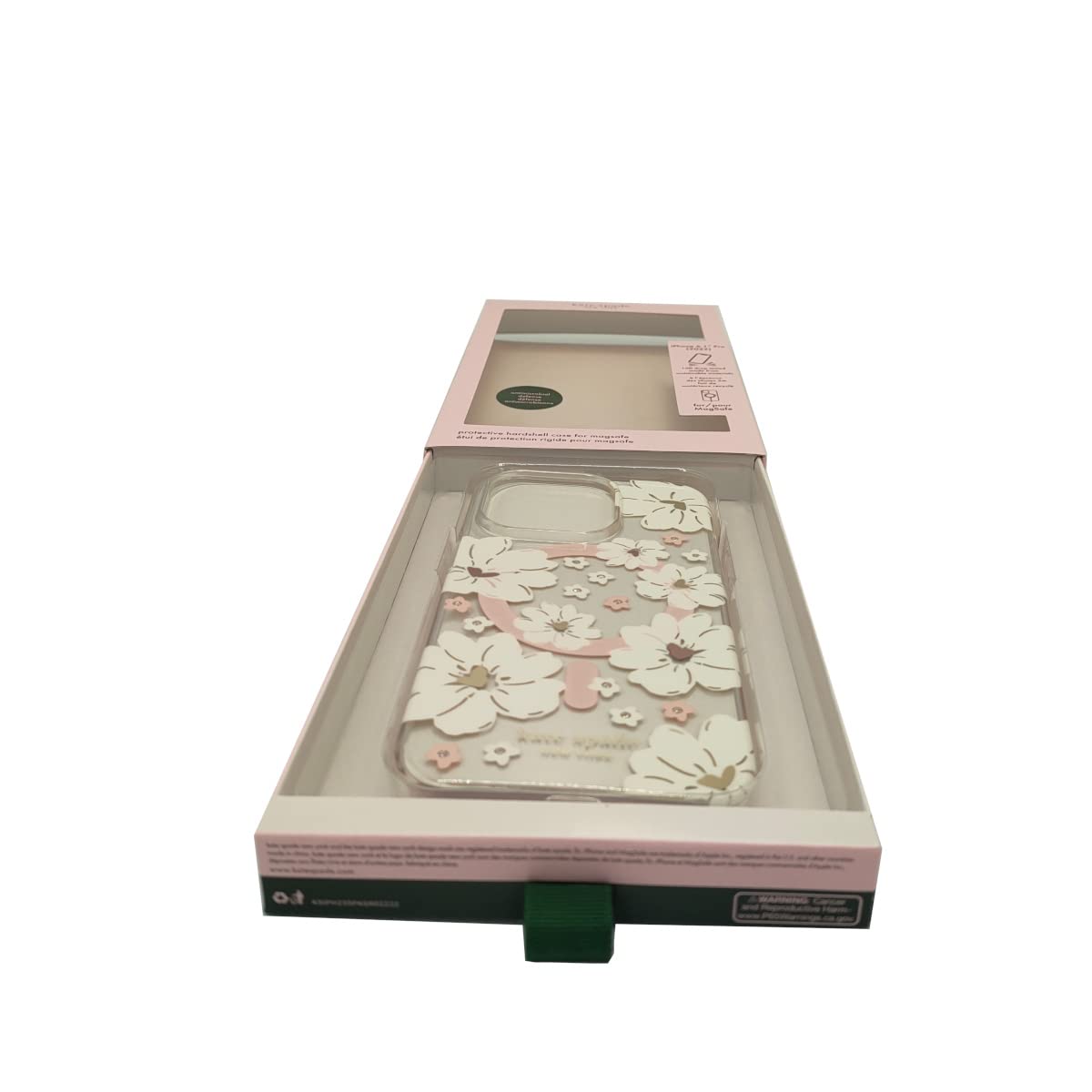 Kate Spade New York Protective Hardshell Case Compatible with MagSafe for Apple iPhone 14 Pro - Classic Peony