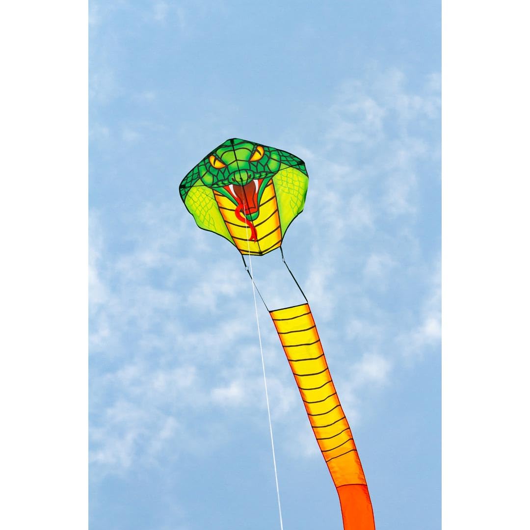 HQ Kites and Designs Emerald Cobra Kite Active Play for Ages 5 to 12