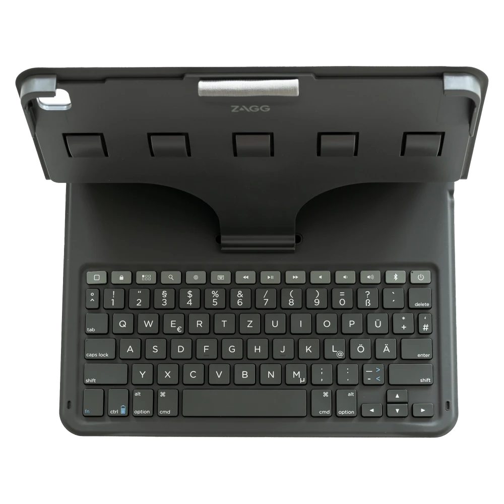 ZAGG - Pro Keys Wireless Keyboard and Detachable Case for Apple iPad 10.9 (2022) / iPad 11th Gen - Black and Gray