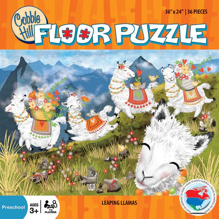 Cobble Hill Leaping Llamas a 36-piece Puzzle