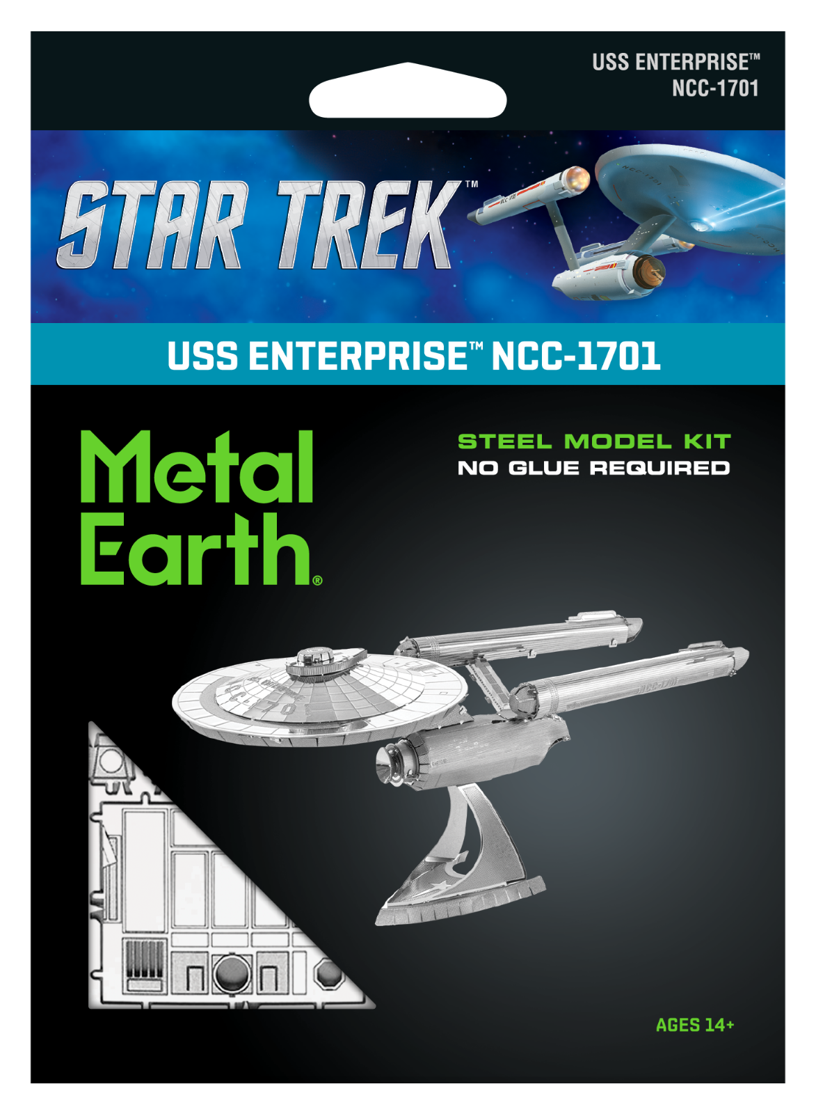 Metal Earth Star Trek USS Enterprise NCC-1701 3D Metal Model Kit Fascinations